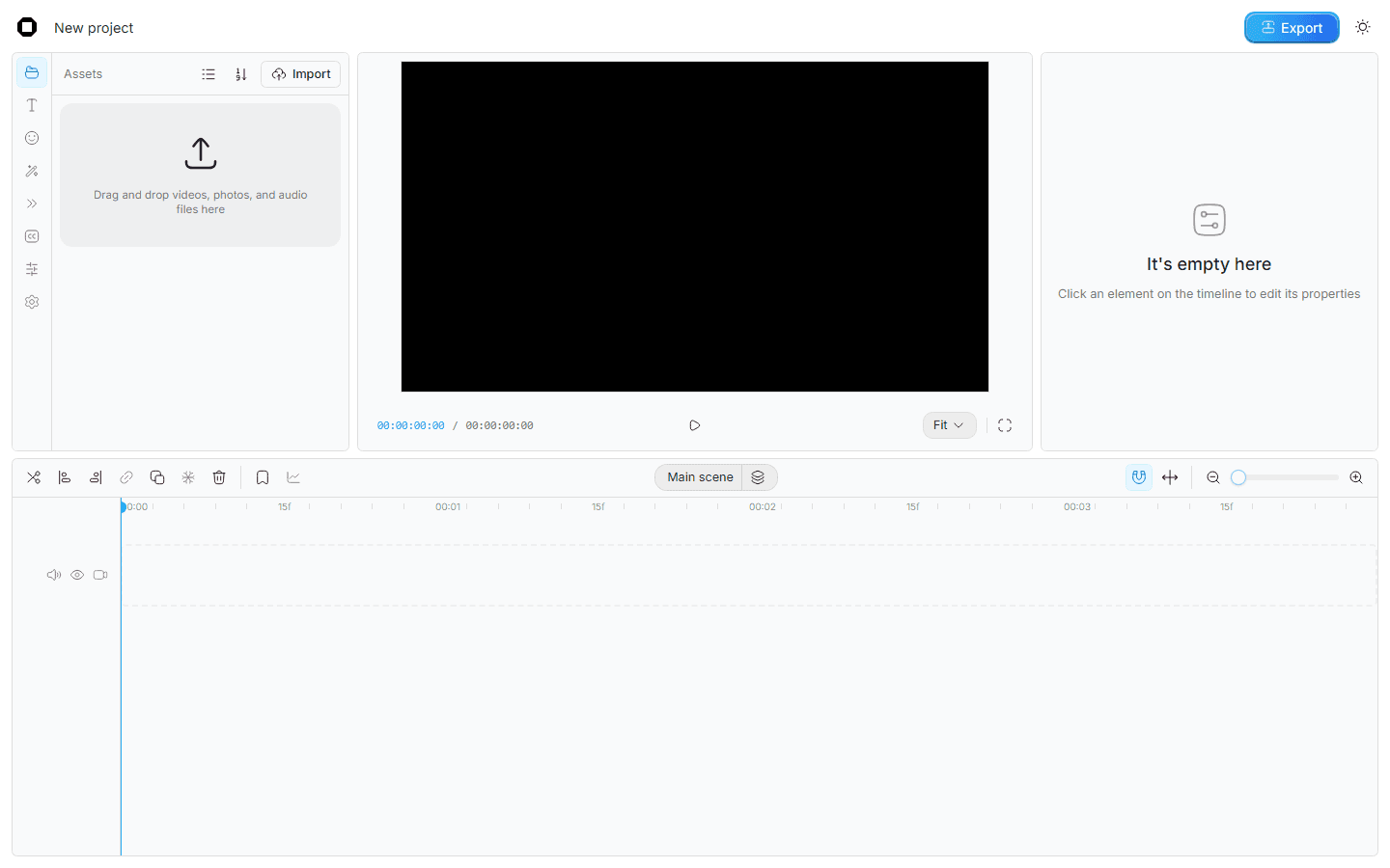 OpenCut interface preview from the official project
