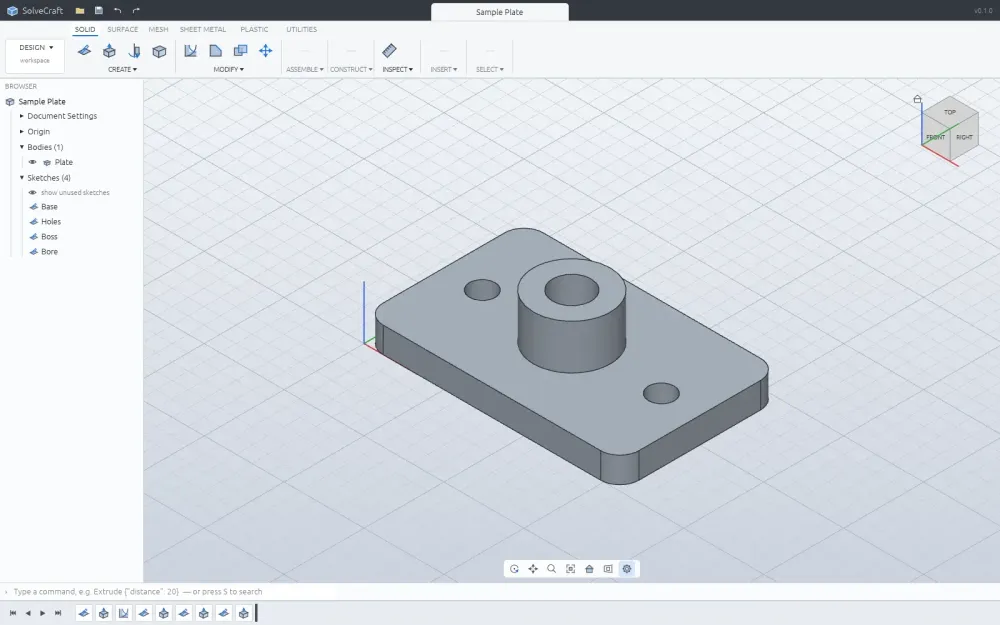 Official SolidCraft sample plate model