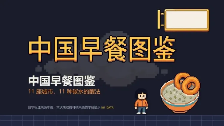 PPT Master pixel-art breakfast atlas presentation example